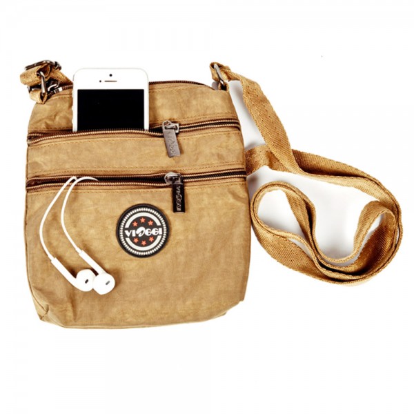 VIAGGI Travel Sling Bag - Beach Brown